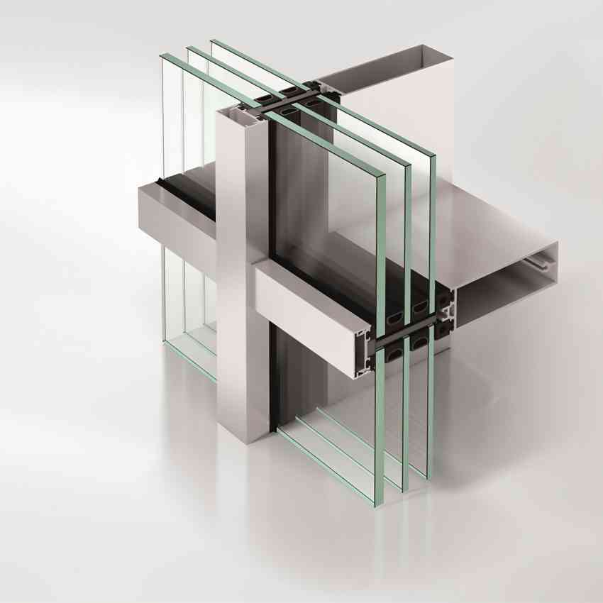  alu intuitive passive glass, schuco fws 35 pd, schuco facade, aluminum facades, facade system 